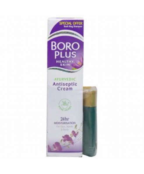 Boroplus Antiseptic Cream 120ml with Emami Kesh King Anti-Hairfall Shampoo 50ml free